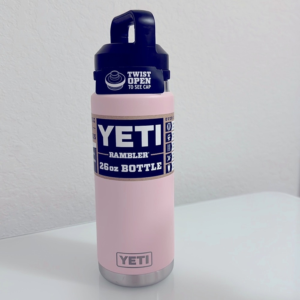 Yeti ice pink 26 oz bottle.
